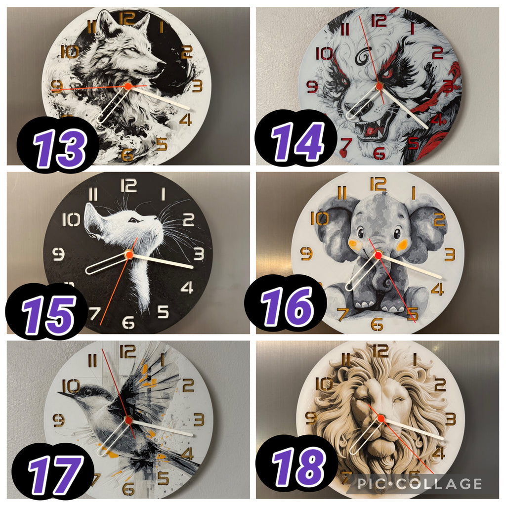 Build your own clock- ANIMALS