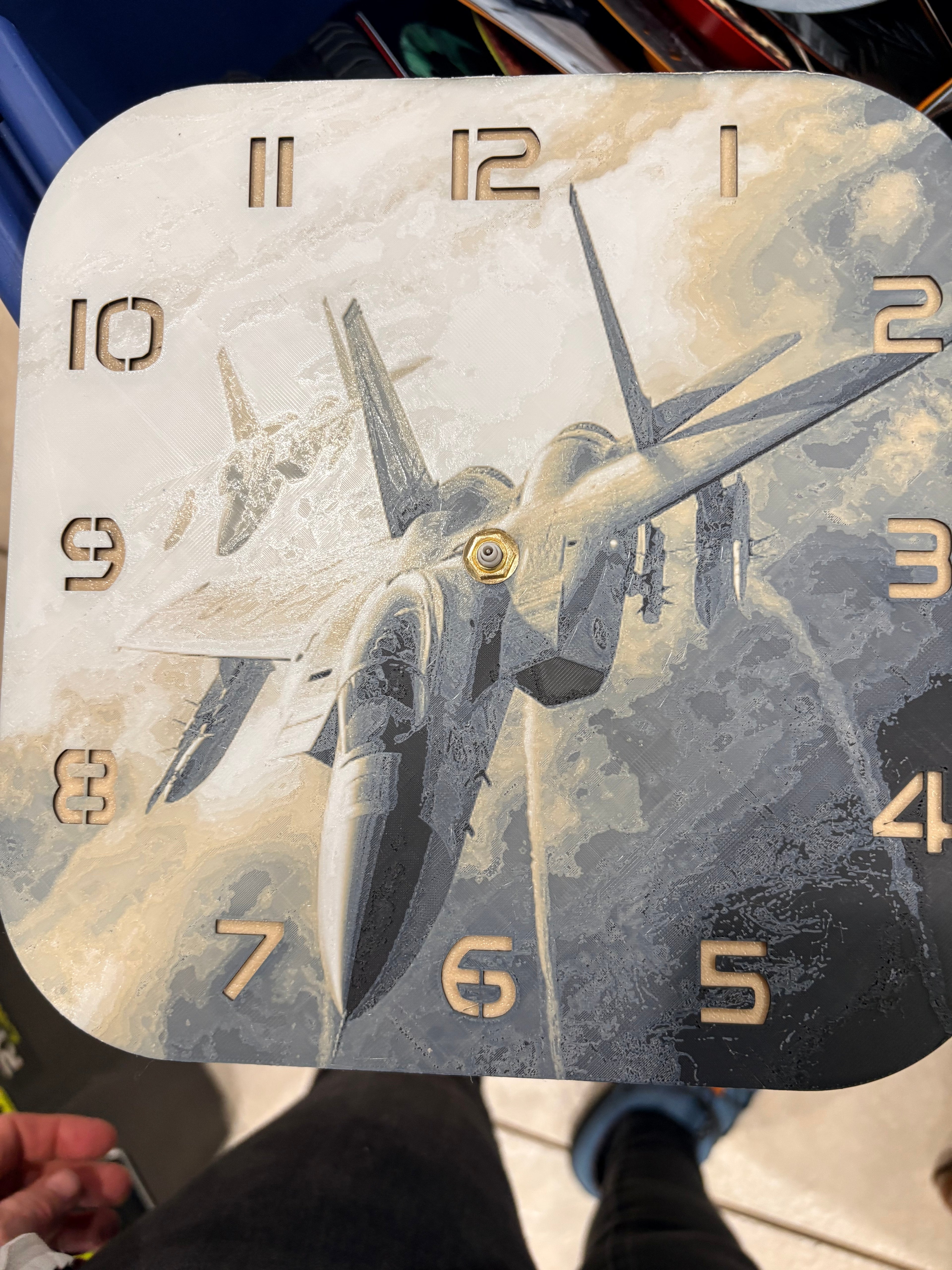10” pre-made 3D printed clocks