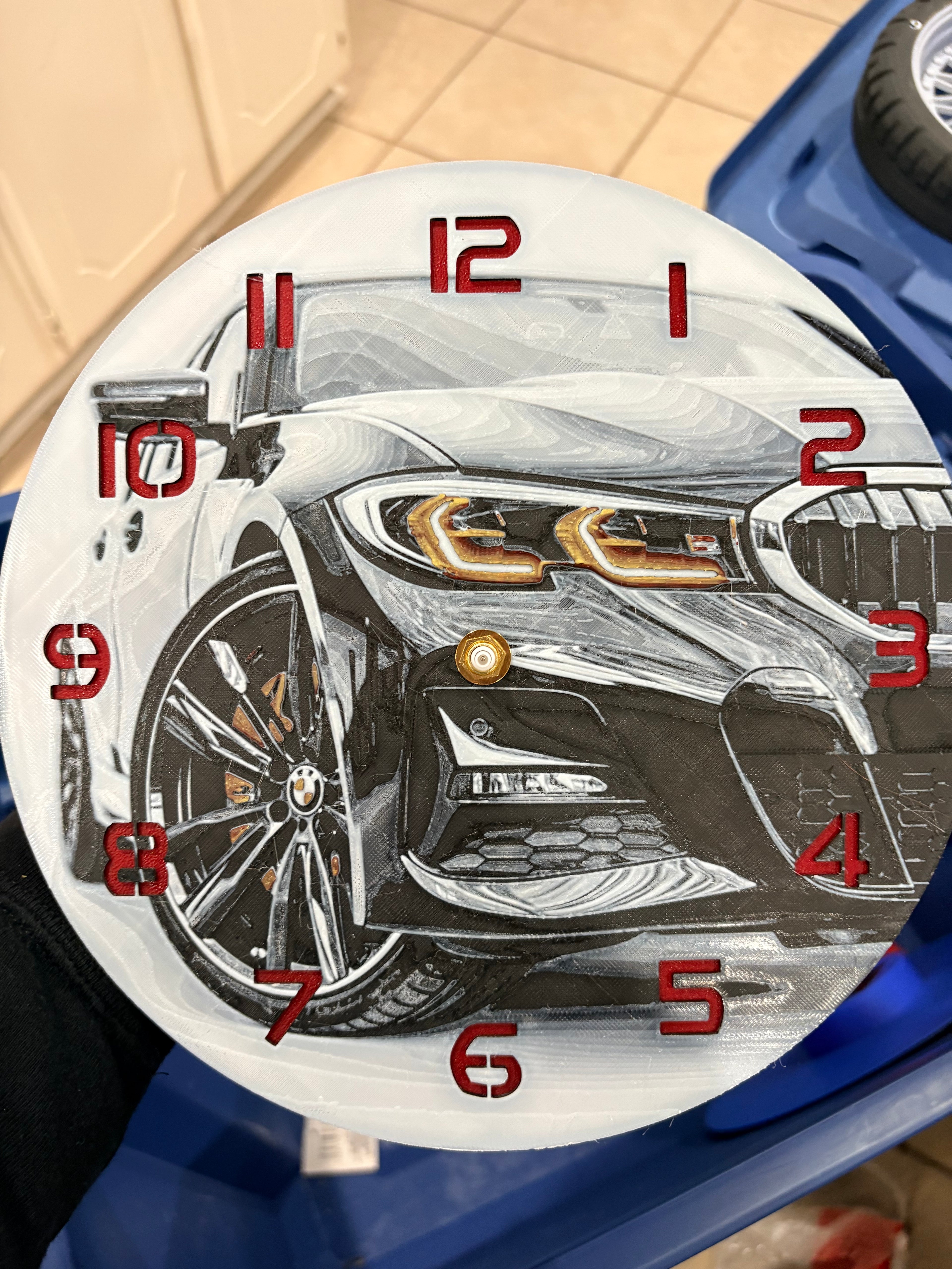 10” pre-made 3D printed clocks