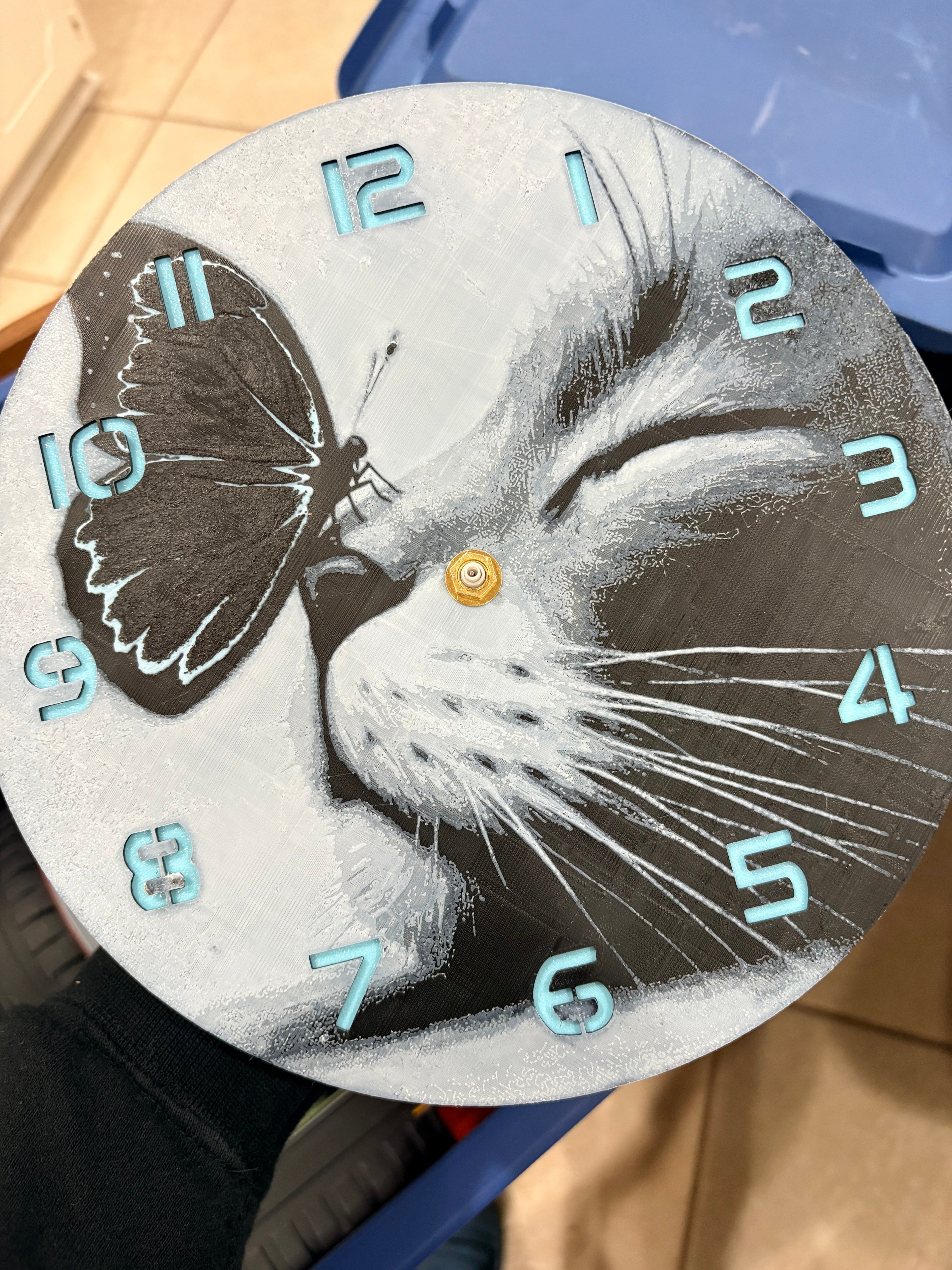 10” pre-made 3D printed clocks