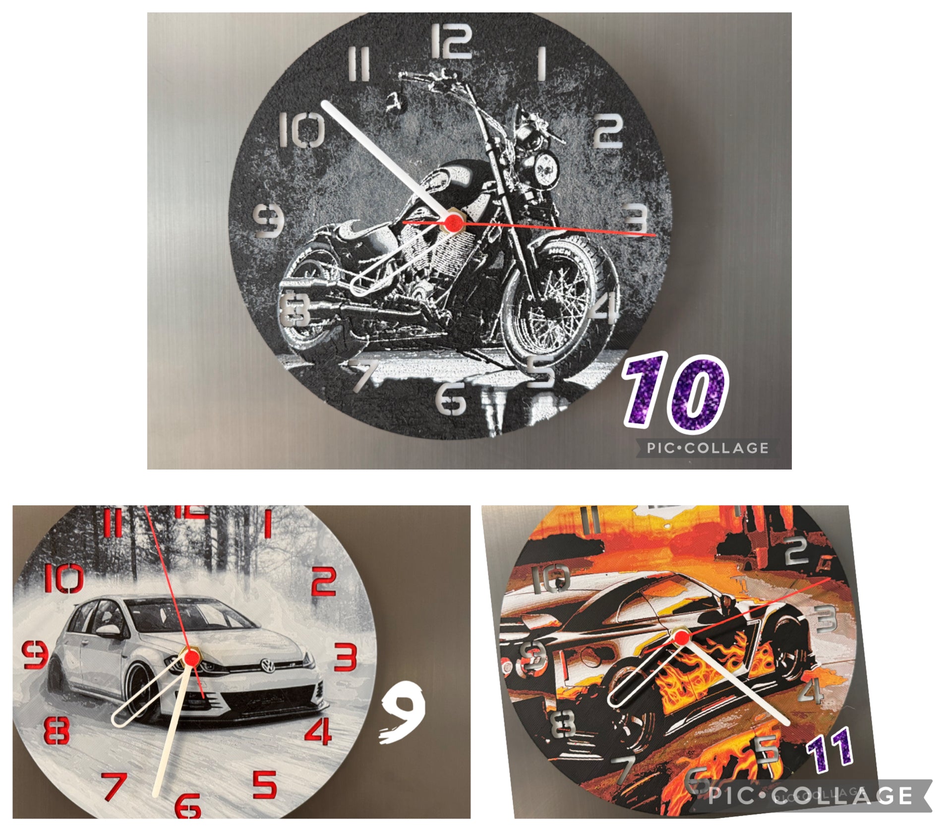 Build your own clock- VEHICLES