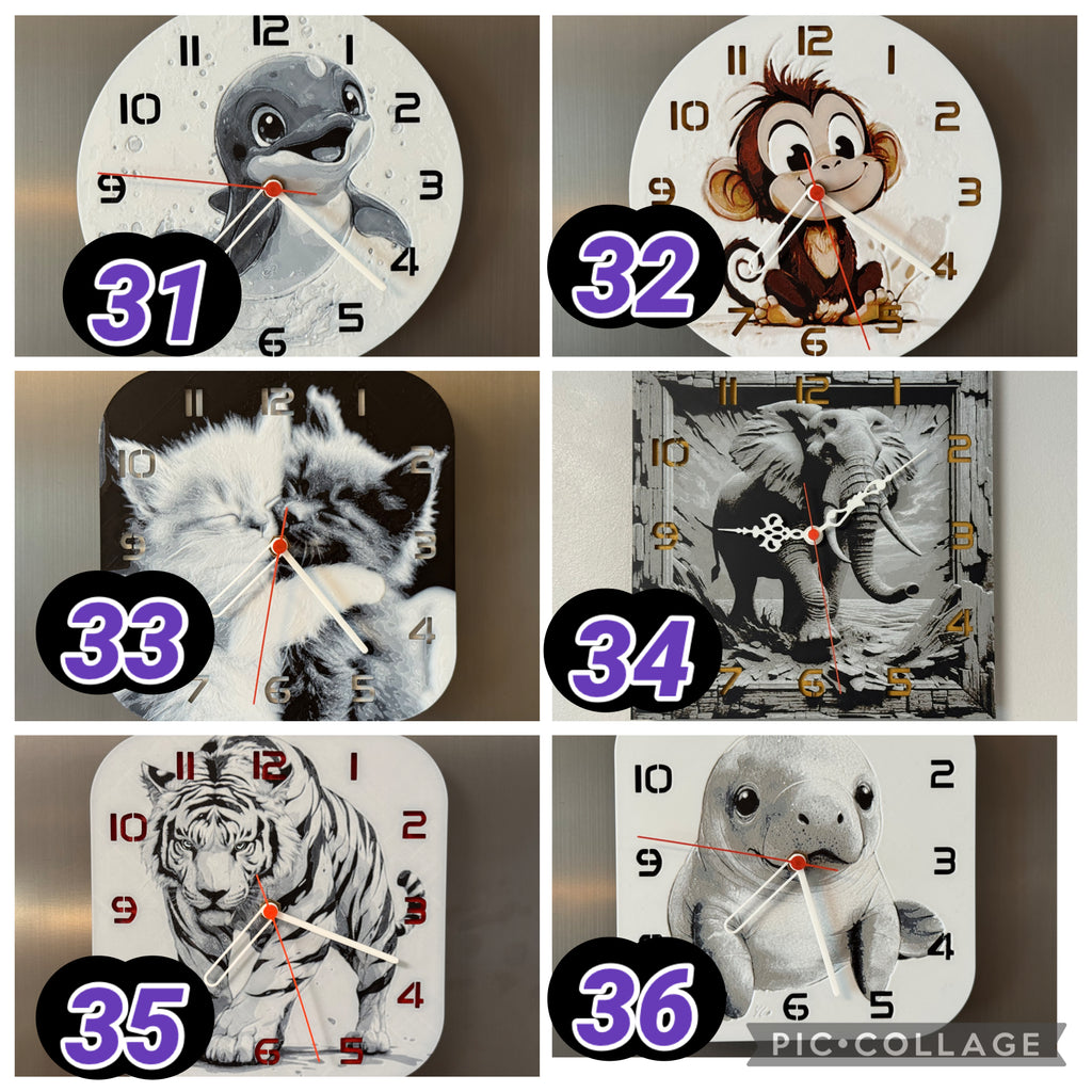 Build your own clock- ANIMALS