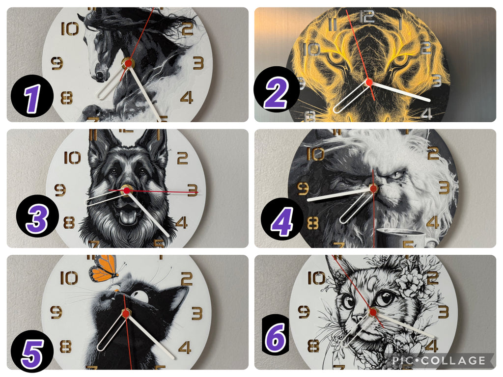 Build your own clock- ANIMALS