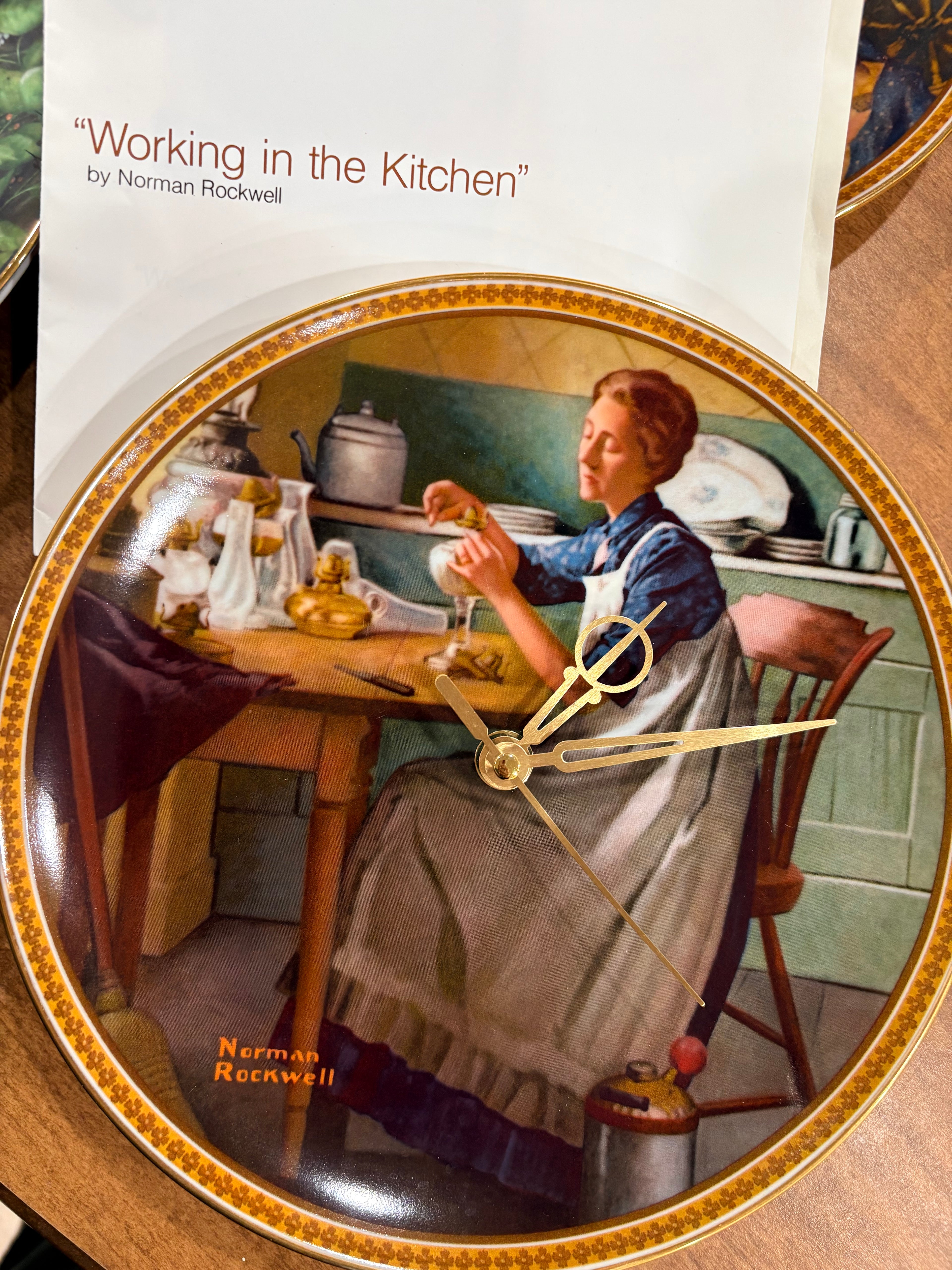 Working in the kitchen