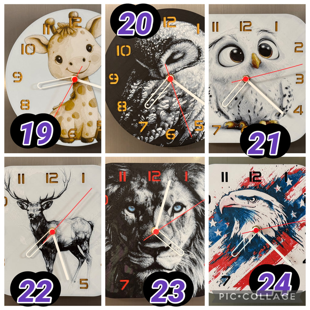 Build your own clock- ANIMALS