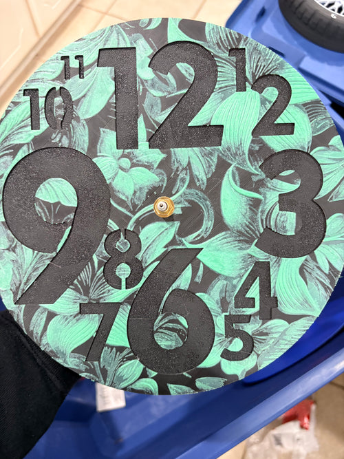10” pre-made 3D printed clocks