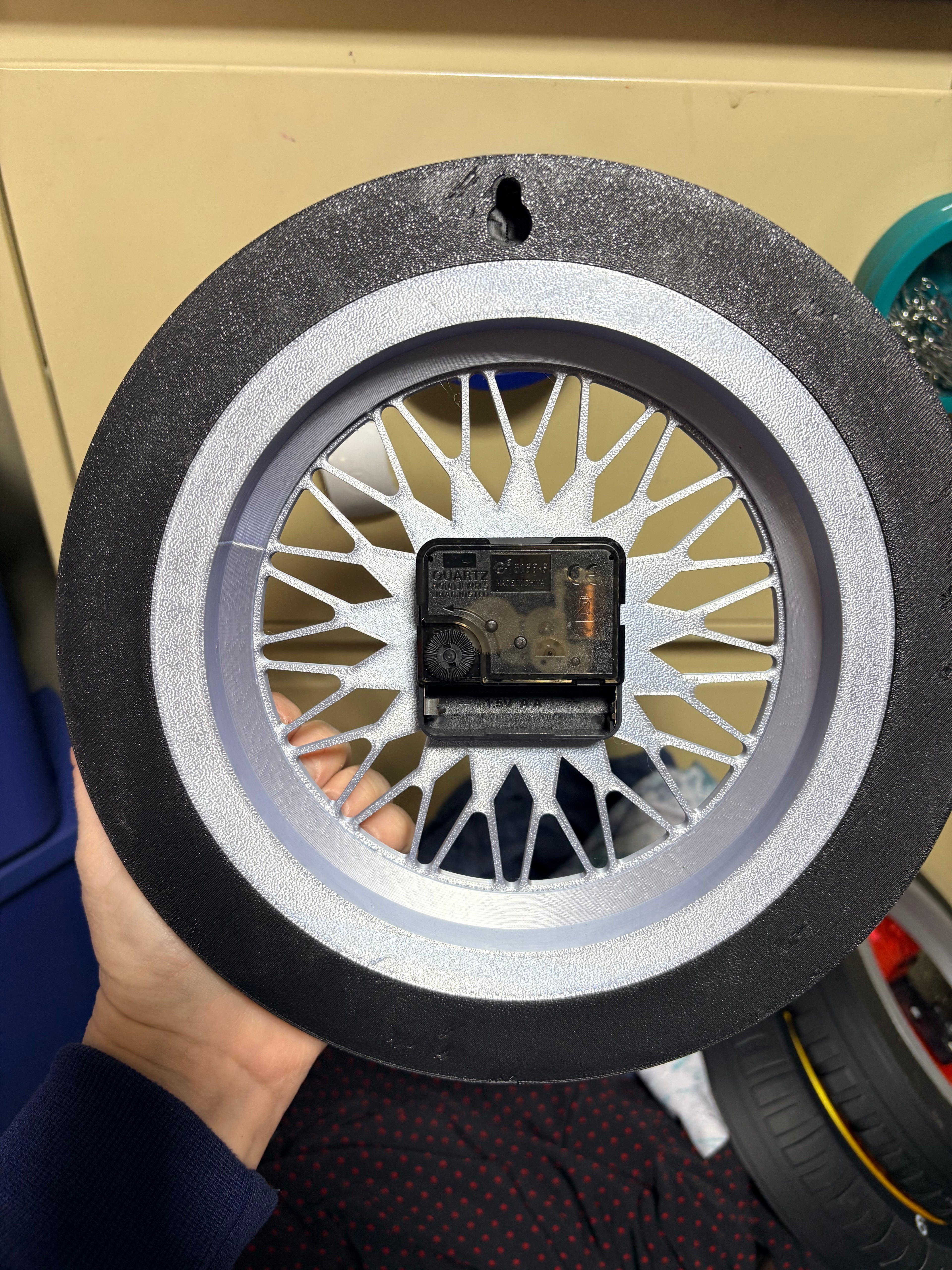 10” pre-made tire clocks