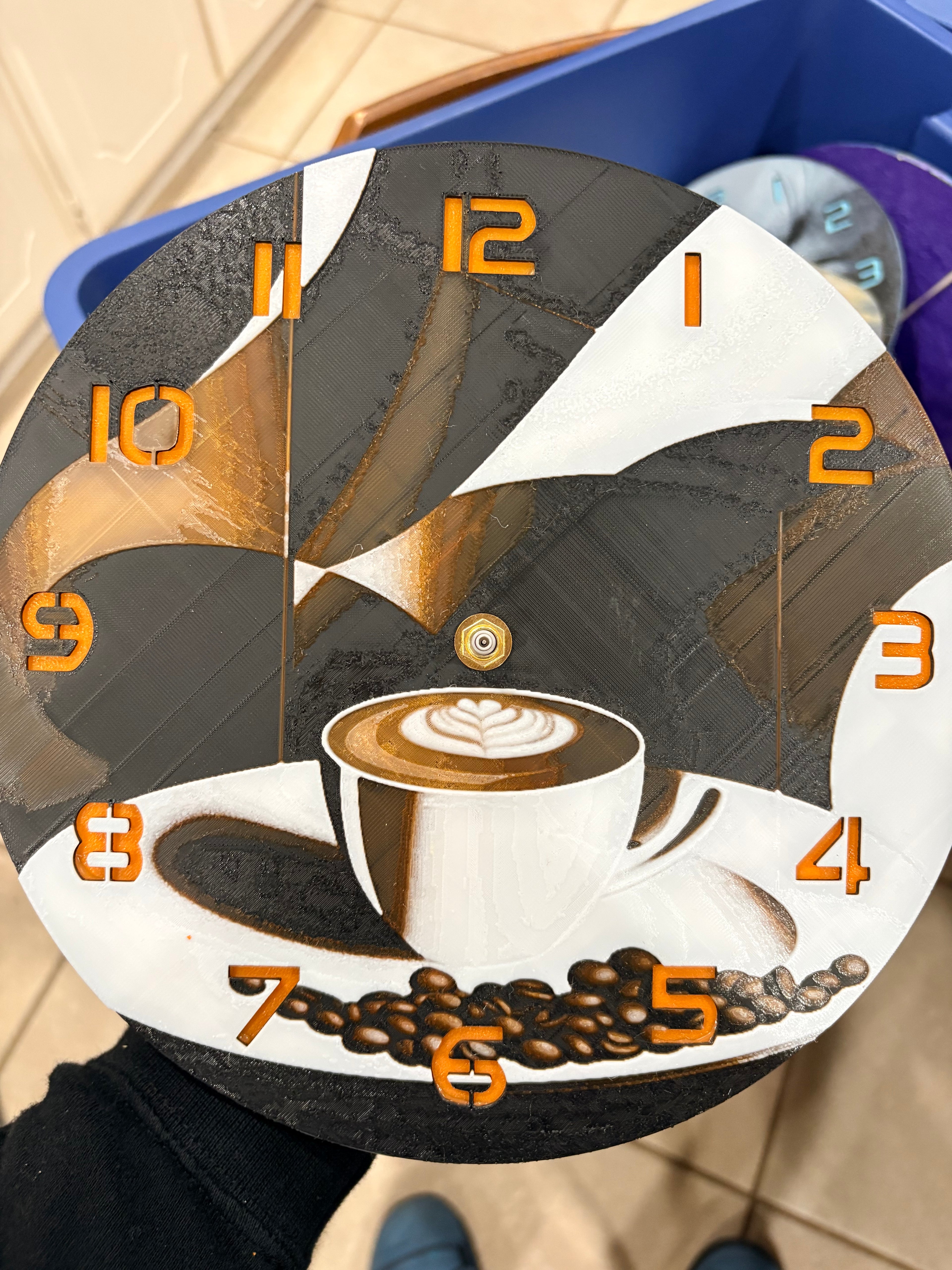 10” pre-made 3D printed clocks