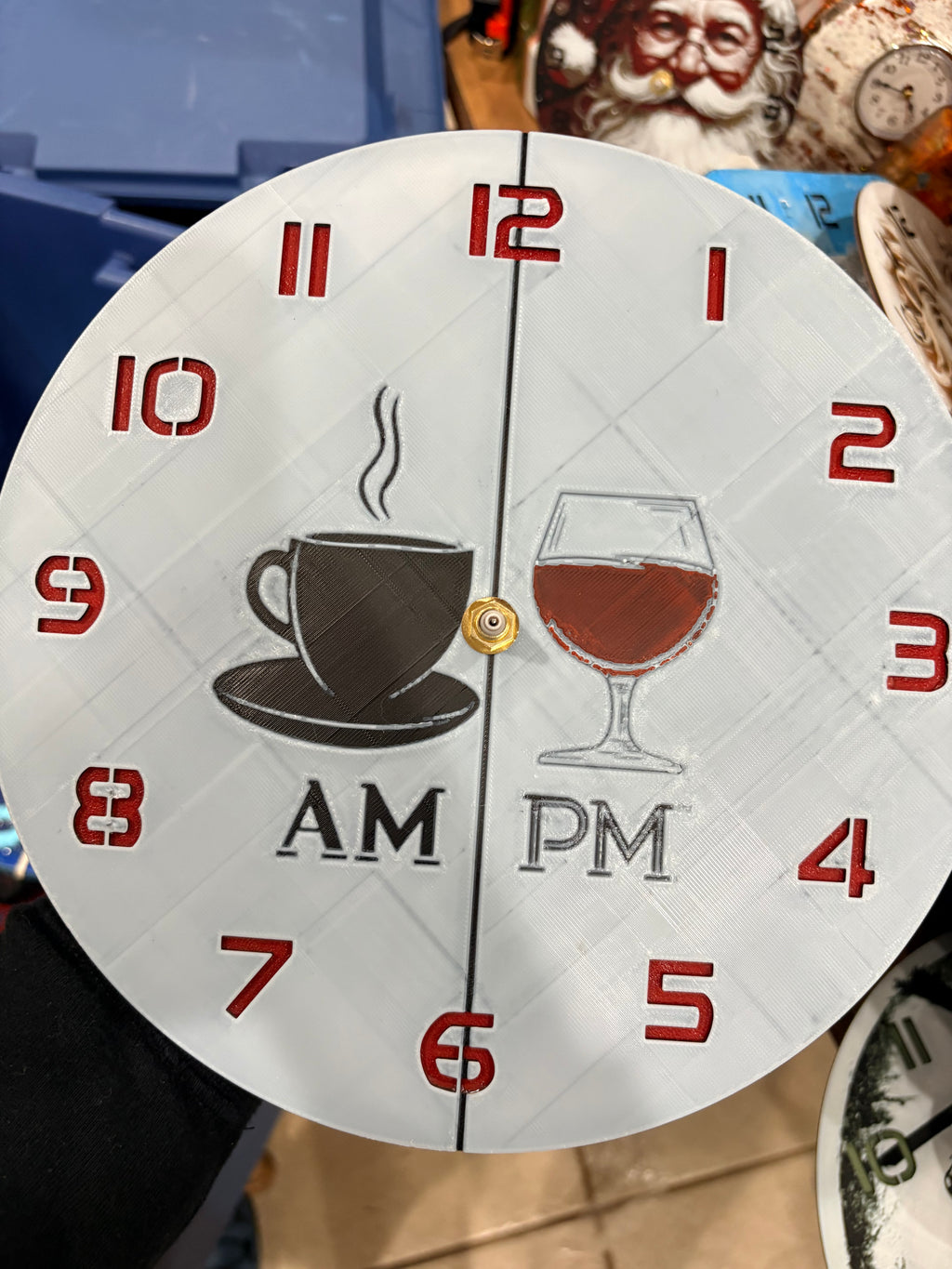 10” pre-made 3D printed clocks