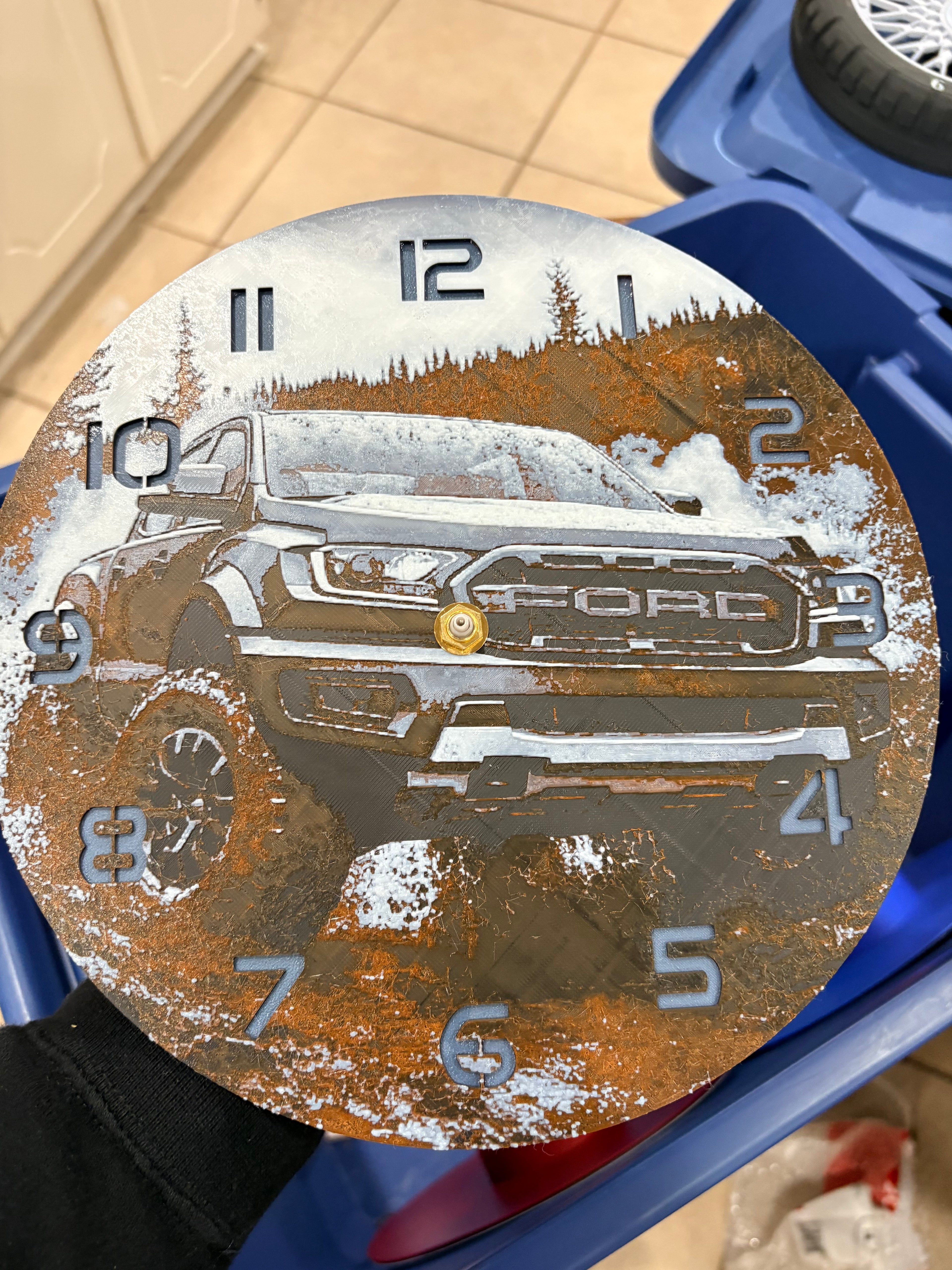 10” pre-made 3D printed clocks