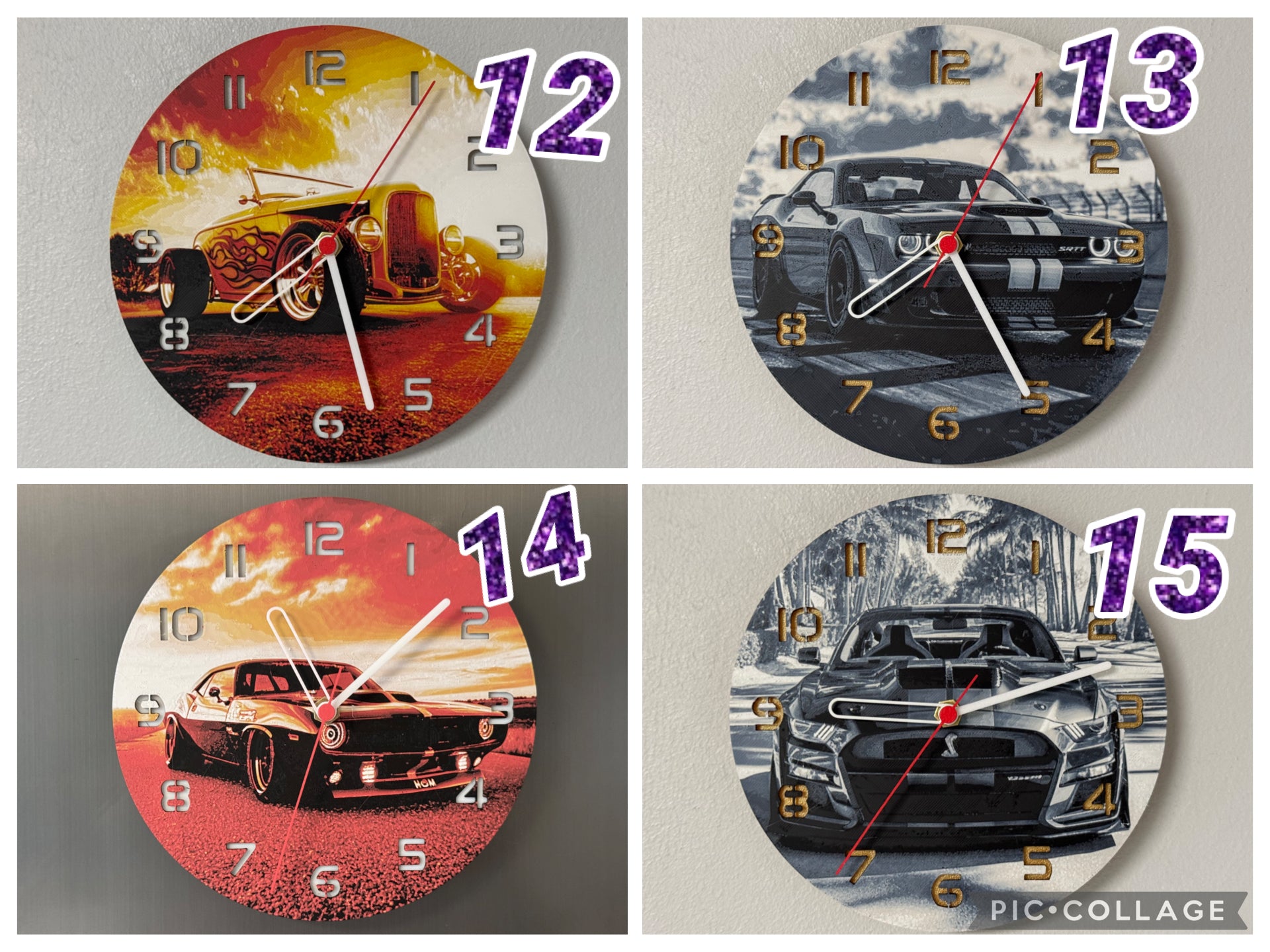 Build your own clock- VEHICLES