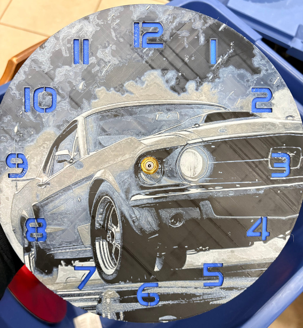 10” pre-made 3D printed clocks