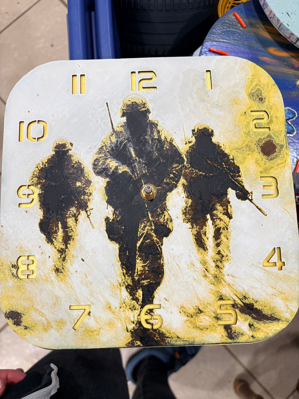 10” pre-made 3D printed clocks