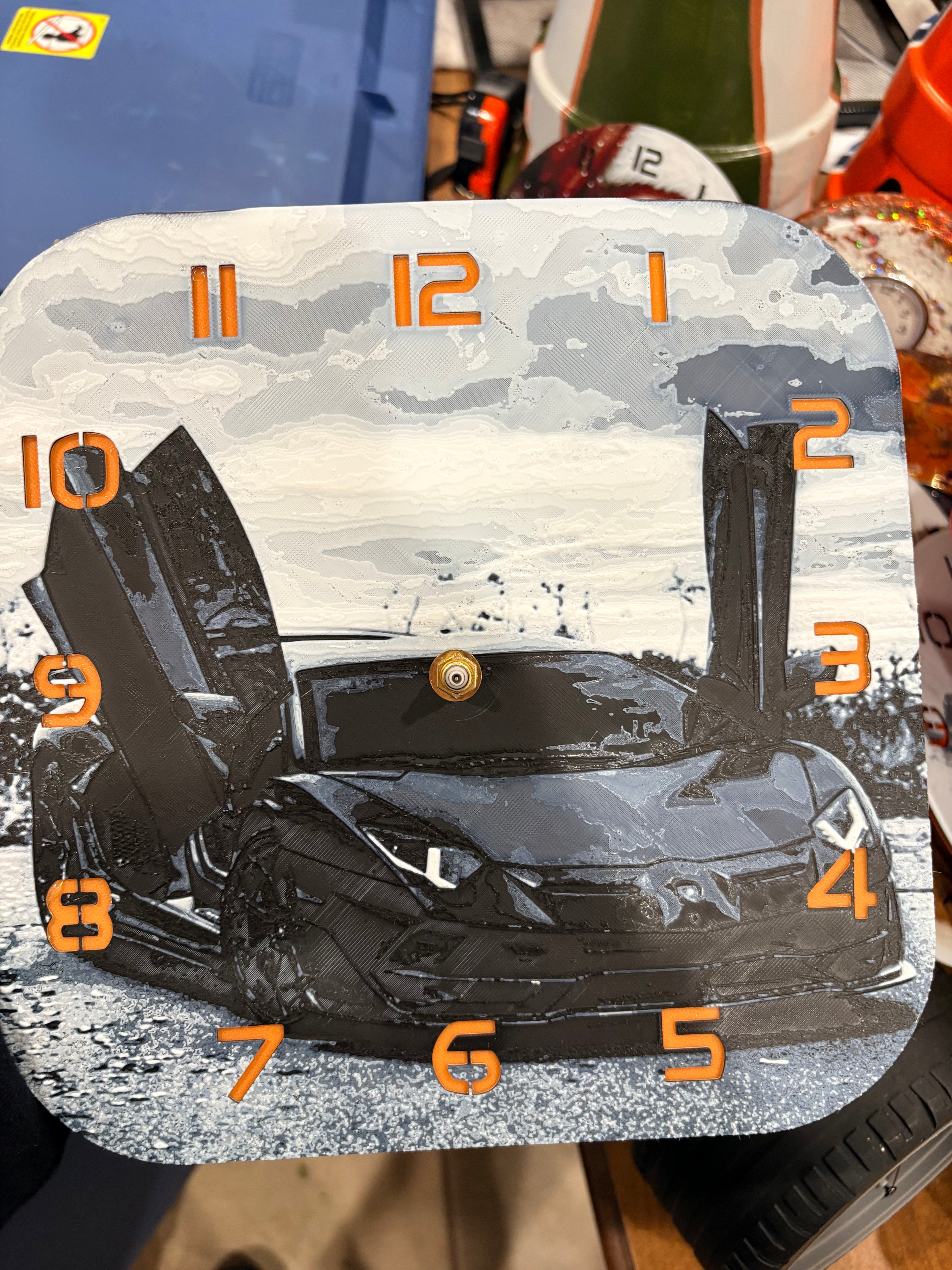 10” pre-made 3D printed clocks