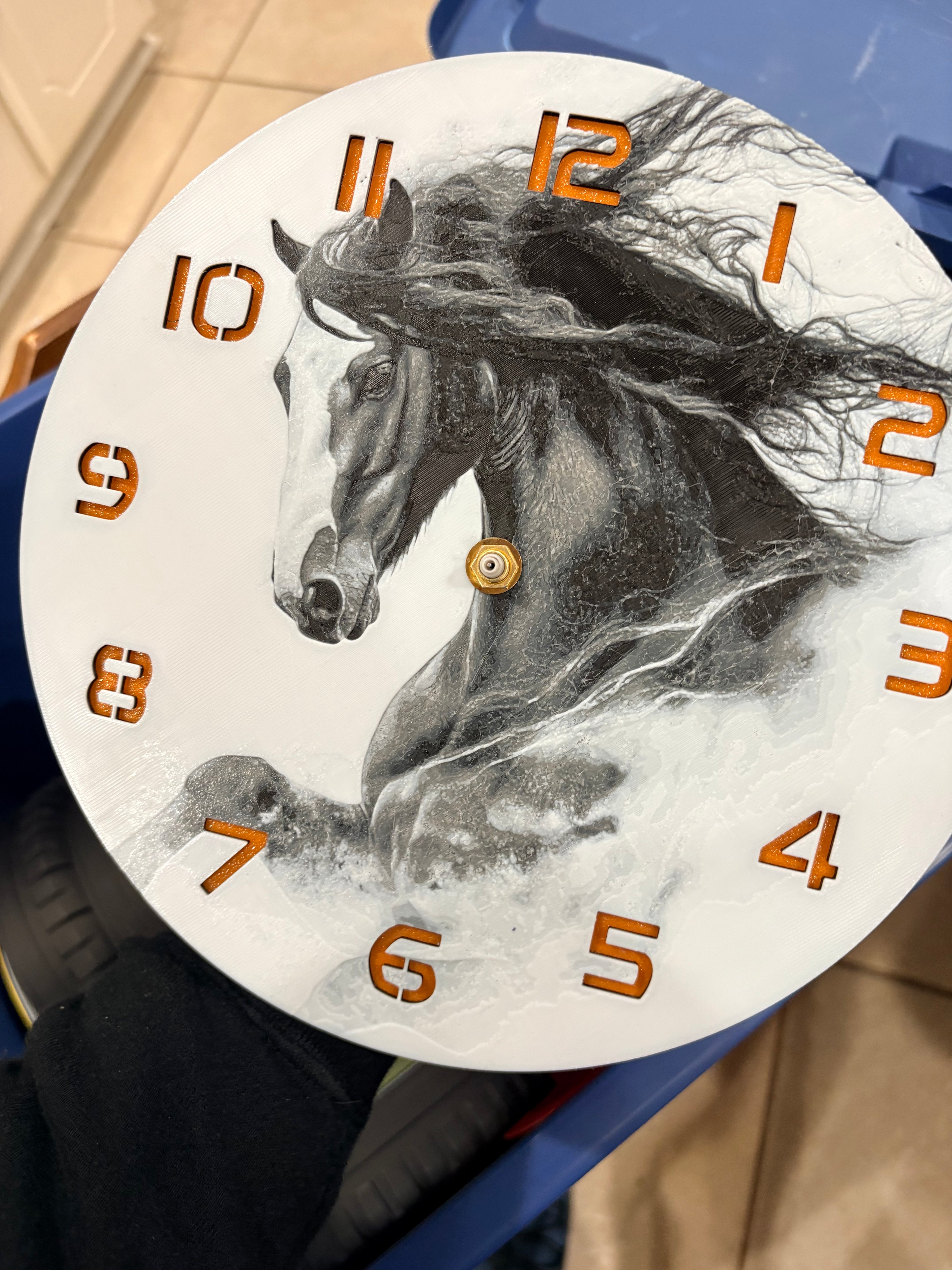 10” pre-made 3D printed clocks