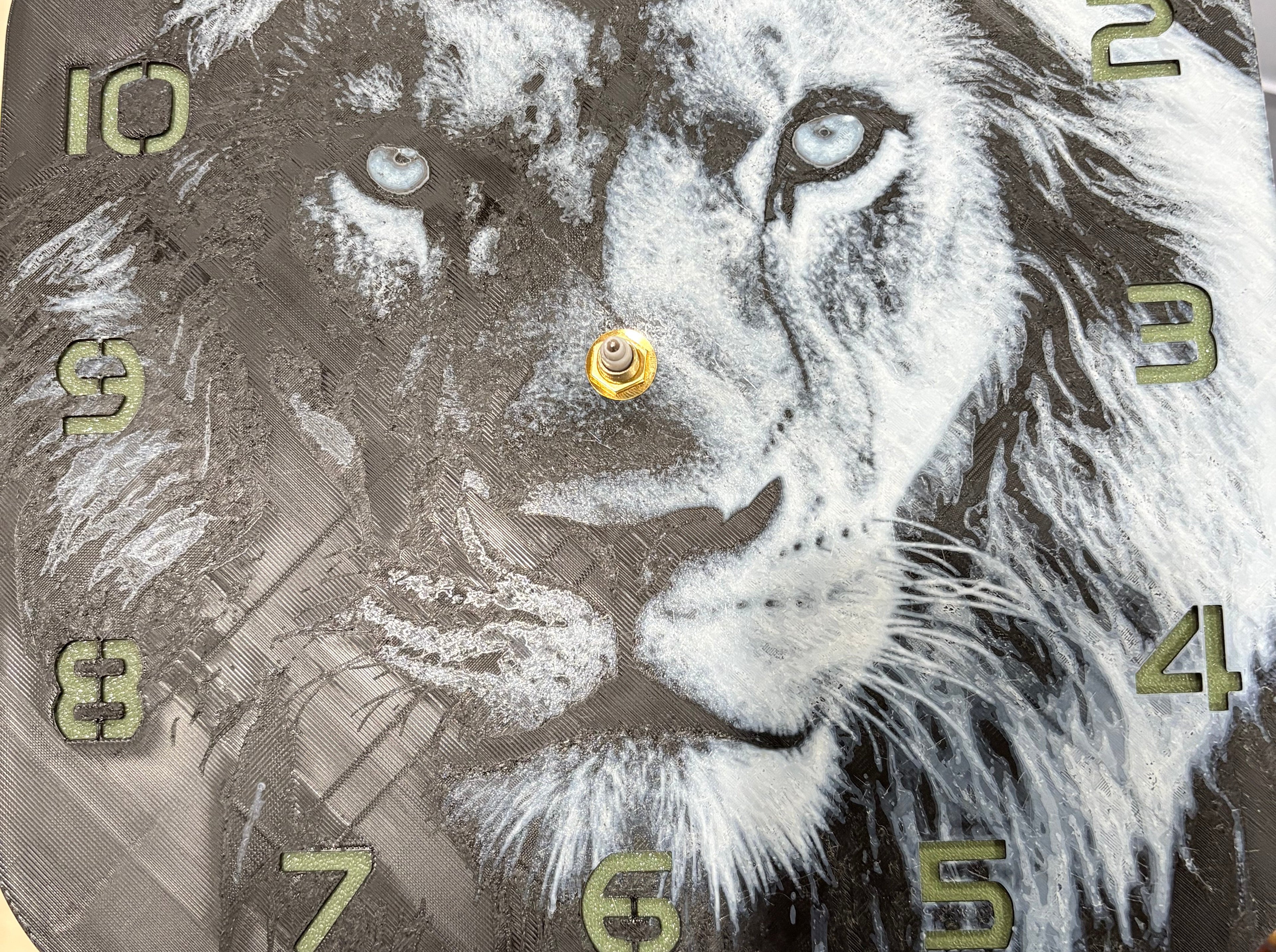 10” pre-made 3D printed clocks