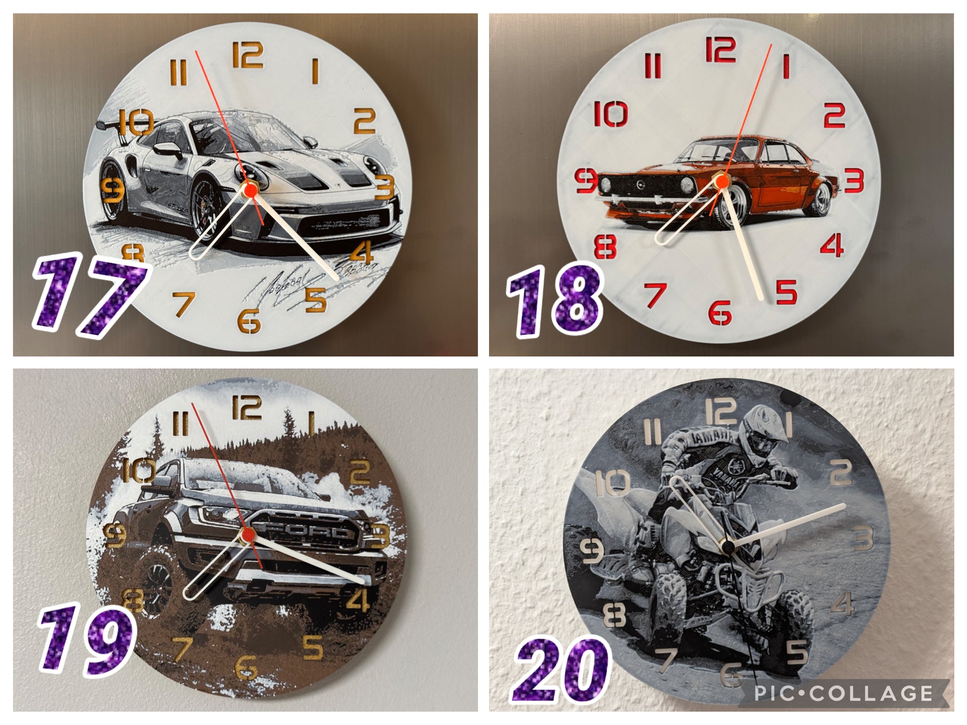 Build your own clock- VEHICLES