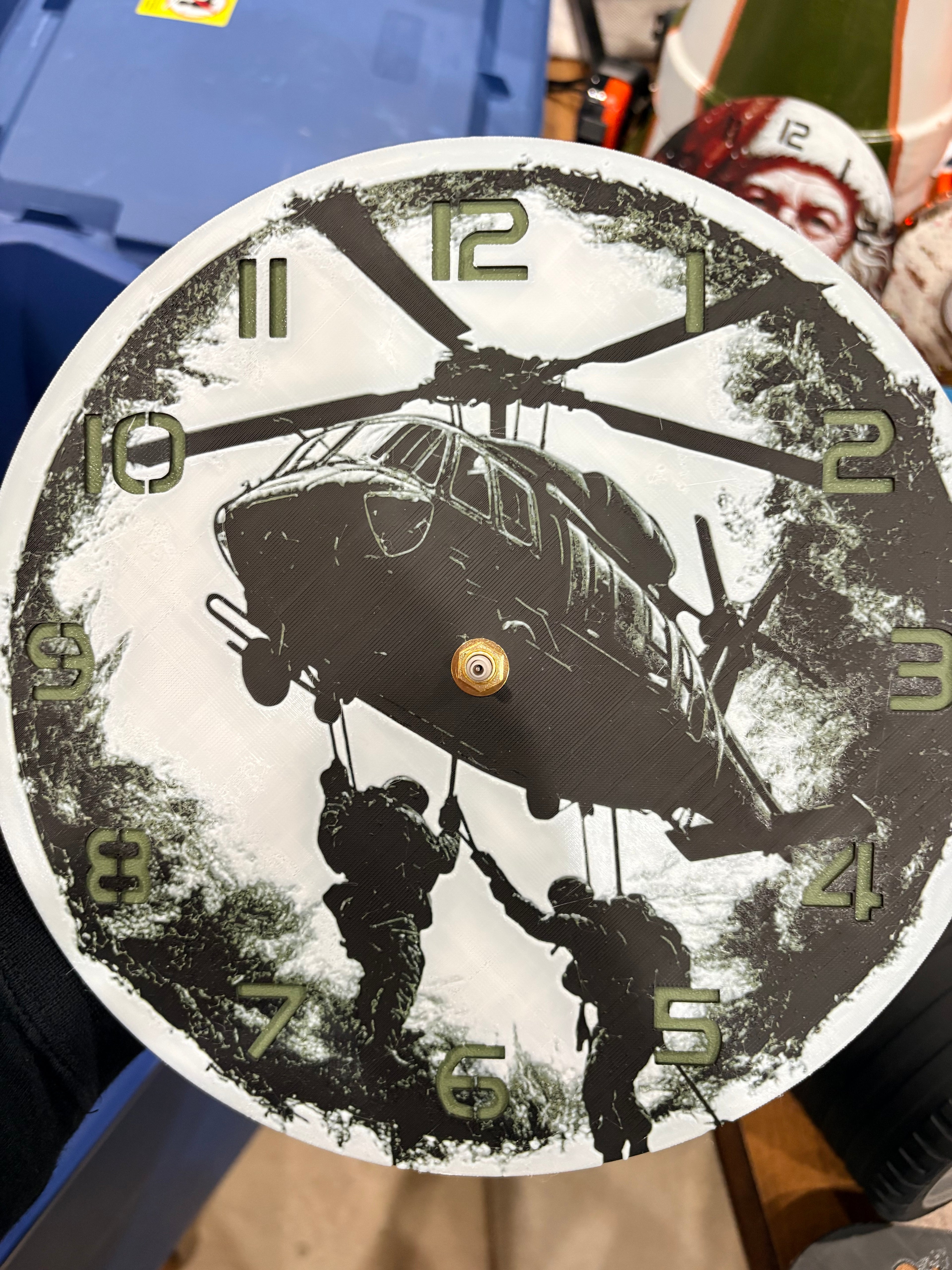 10” pre-made 3D printed clocks