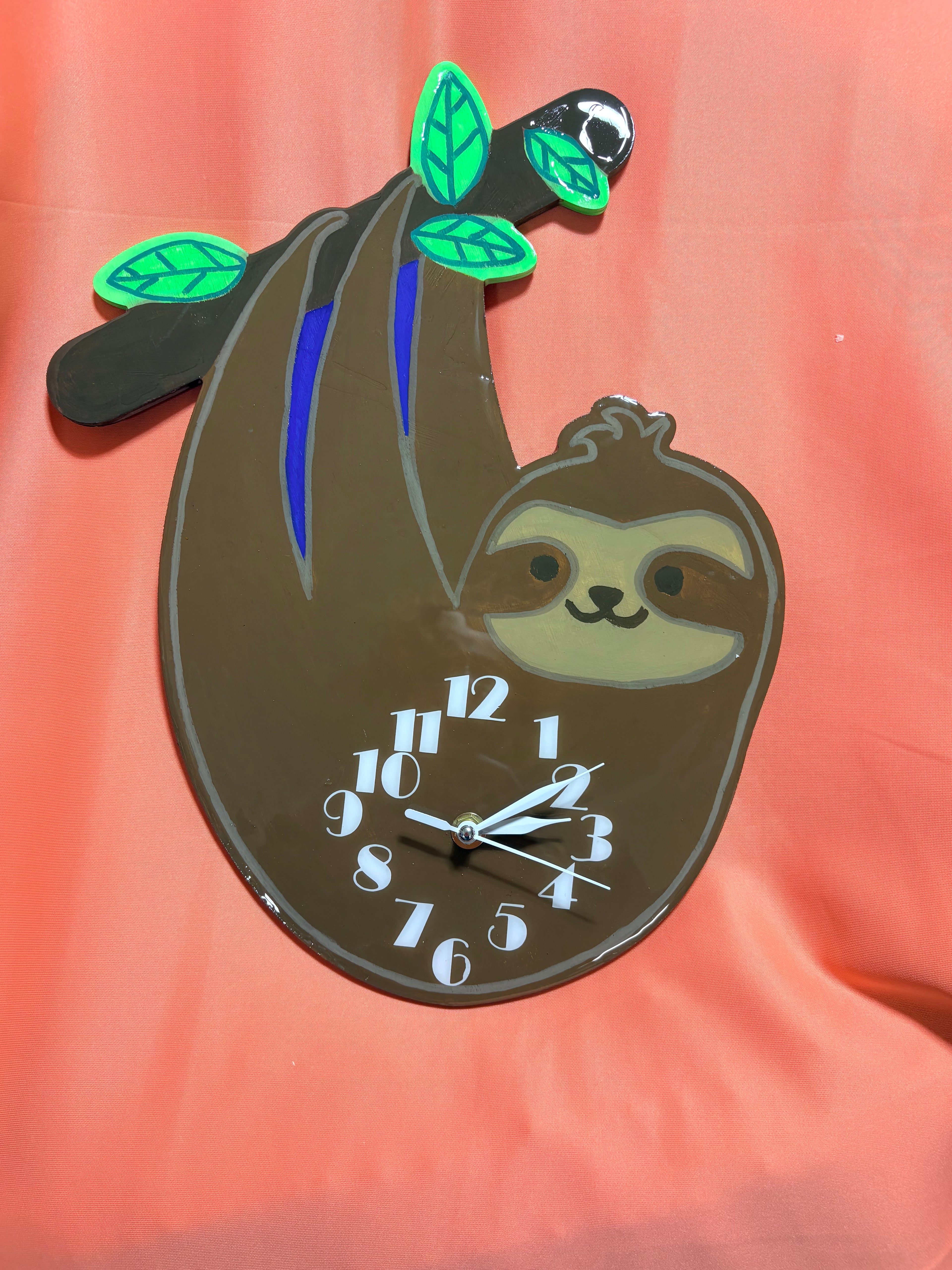 Hand painted wooden clocks