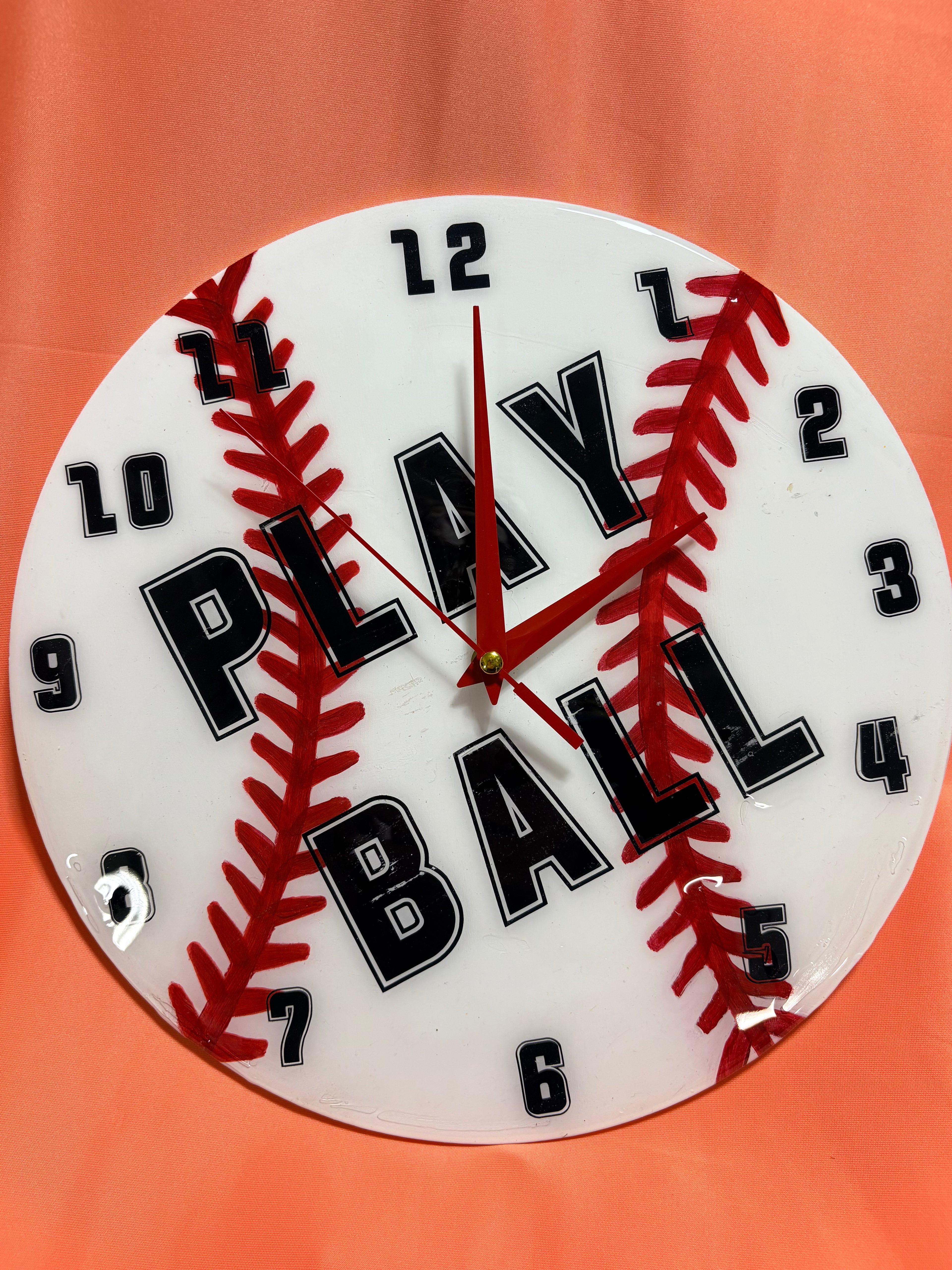 Hand painted wooden clocks